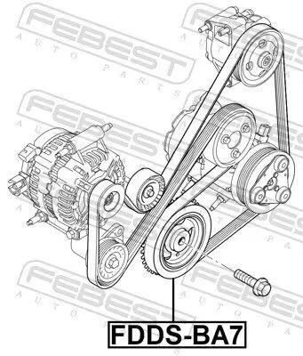 Riemenscheibe, Kurbelwelle FEBEST FDDS-SEWA Bild Riemenscheibe, Kurbelwelle FEBEST FDDS-SEWA