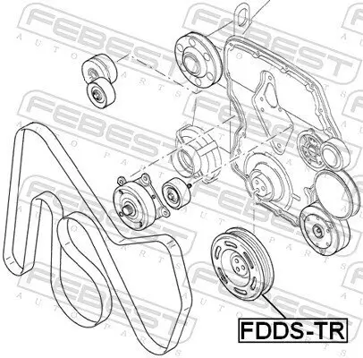 Riemenscheibe, Kurbelwelle FEBEST FDDS-TR Bild Riemenscheibe, Kurbelwelle FEBEST FDDS-TR