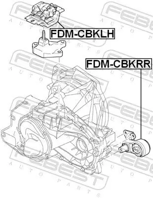 Lagerung, Motor FEBEST FDM-CBKLH Bild Lagerung, Motor FEBEST FDM-CBKLH