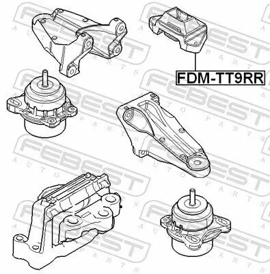 Lagerung, Motor FEBEST FDM-TT9RR Bild Lagerung, Motor FEBEST FDM-TT9RR