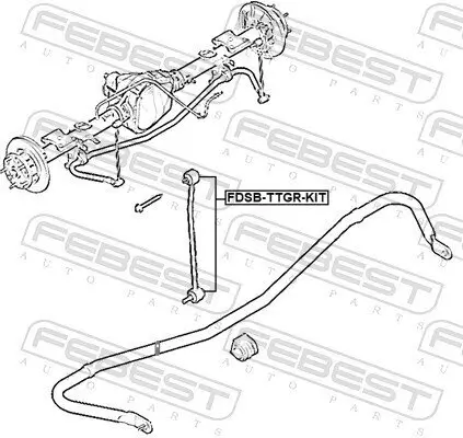Reparatursatz, Querlenker Hinterachse FEBEST FDSB-TTGR-KIT Bild Reparatursatz, Querlenker Hinterachse FEBEST FDSB-TTGR-KIT