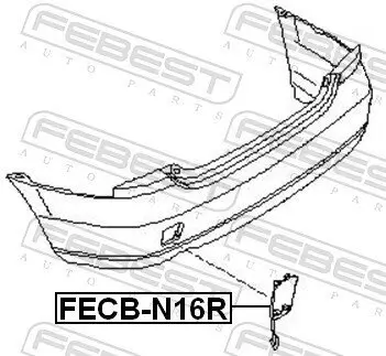 Klappe, Abschlepphaken hinten FEBEST FECB-N16R Bild Klappe, Abschlepphaken hinten FEBEST FECB-N16R