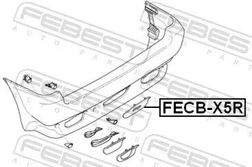 Klappe, Abschlepphaken hinten FEBEST FECB-X5R Bild Klappe, Abschlepphaken hinten FEBEST FECB-X5R