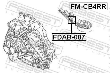 Lagerung, Motor FEBEST FM-CB4RR Bild Lagerung, Motor FEBEST FM-CB4RR