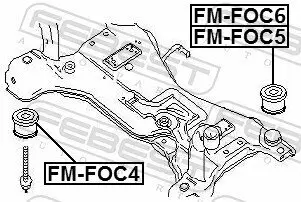 Lagerung, Achskörper FEBEST FM-FOC4 Bild Lagerung, Achskörper FEBEST FM-FOC4