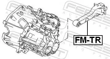 Lagerung, Schaltgetriebe FEBEST FM-TR Bild Lagerung, Schaltgetriebe FEBEST FM-TR