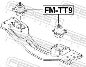 Lagerung, Motor FEBEST FM-TT9 Bild Lagerung, Motor FEBEST FM-TT9