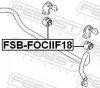 Lagerung, Stabilisator FEBEST FSB-FOCIIF18 Bild Lagerung, Stabilisator FEBEST FSB-FOCIIF18