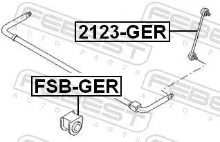 Lagerung, Stabilisator FEBEST FSB-GER Bild Lagerung, Stabilisator FEBEST FSB-GER