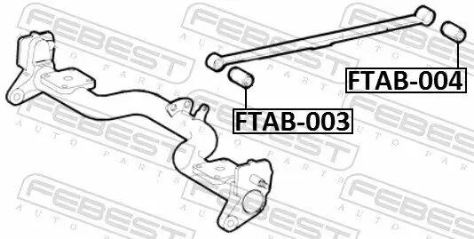 Lagerbuchse, Blattfeder FEBEST FTAB-004 Bild Lagerbuchse, Blattfeder FEBEST FTAB-004