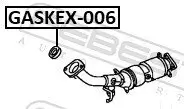 Dichtung, Abgaskrümmer FEBEST GASKEX-006 Bild Dichtung, Abgaskrümmer FEBEST GASKEX-006