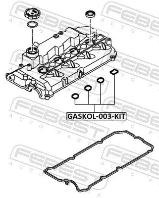 Dichtung, Zylinderkopfhaube FEBEST GASKOL-003-KIT Bild Dichtung, Zylinderkopfhaube FEBEST GASKOL-003-KIT