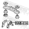 Lagerung, Differential Hinterachse FEBEST HAB-014 Bild Lagerung, Differential Hinterachse FEBEST HAB-014