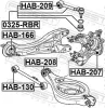 Lagerung, Lenker Hinterachse unten FEBEST HAB-207 Bild Lagerung, Lenker Hinterachse unten FEBEST HAB-207
