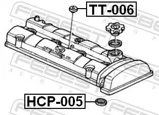 Dichtring, Kerzenschacht FEBEST HCP-005 Bild Dichtring, Kerzenschacht FEBEST HCP-005