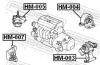 Lagerung, Motor hinten FEBEST HM-004 Bild Lagerung, Motor hinten FEBEST HM-004