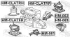 Lagerung, Motor FEBEST HM-CLATFR Bild Lagerung, Motor FEBEST HM-CLATFR