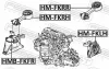 Lagerung, Motor vorne rechts FEBEST HM-FKRH Bild Lagerung, Motor vorne rechts FEBEST HM-FKRH