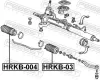 Faltenbalg, Lenkung Vorderachse rechts FEBEST HRKB-004 Bild Faltenbalg, Lenkung Vorderachse rechts FEBEST HRKB-004