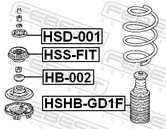 Federbeinstützlager FEBEST HSS-FIT Bild Federbeinstützlager FEBEST HSS-FIT