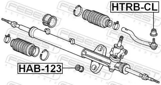 Reparatursatz, Spurstangenkopf Vorderachse beidseitig FEBEST HTRB-CL Bild Reparatursatz, Spurstangenkopf Vorderachse beidseitig FEBEST HTRB-CL