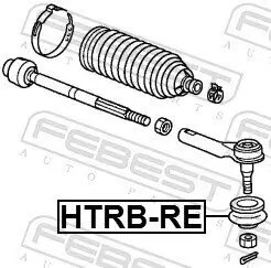 Reparatursatz, Spurstangenkopf Vorderachse beidseitig FEBEST HTRB-RE Bild Reparatursatz, Spurstangenkopf Vorderachse beidseitig FEBEST HTRB-RE
