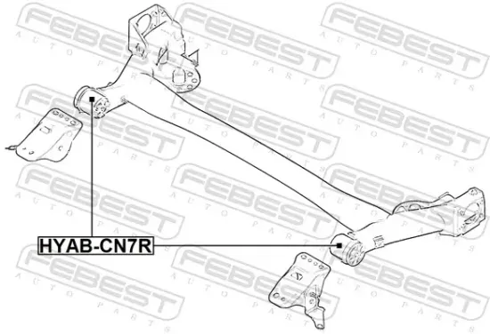 Lagerung, Achskörper Hinterachse FEBEST HYAB-CN7R Bild Lagerung, Achskörper Hinterachse FEBEST HYAB-CN7R