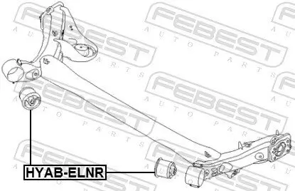 Lagerung, Achskörper Hinterachse FEBEST HYAB-ELNR Bild Lagerung, Achskörper Hinterachse FEBEST HYAB-ELNR