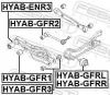 Lagerung, Lenker unten außen mitte Hinterachse FEBEST HYAB-GFR3 Bild Lagerung, Lenker unten außen mitte Hinterachse FEBEST HYAB-GFR3