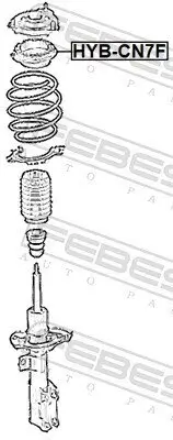 Wälzlager, Federbeinstützlager Vorderachse FEBEST HYB-CN7F Bild Wälzlager, Federbeinstützlager Vorderachse FEBEST HYB-CN7F
