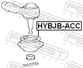 Reparatursatz, Spurstangenkopf Vorderachse beidseitig FEBEST HYBJB-ACC Bild Reparatursatz, Spurstangenkopf Vorderachse beidseitig FEBEST HYBJB-ACC