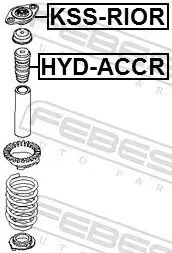 Anschlagpuffer, Federung Hinterachse FEBEST HYD-ACCR Bild Anschlagpuffer, Federung Hinterachse FEBEST HYD-ACCR