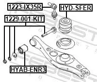 Anschlagpuffer, Federung Hinterachse FEBEST HYD-SFER Bild Anschlagpuffer, Federung Hinterachse FEBEST HYD-SFER