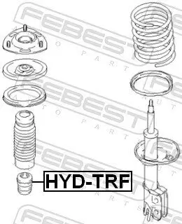 Anschlagpuffer, Federung Vorderachse FEBEST HYD-TRF Bild Anschlagpuffer, Federung Vorderachse FEBEST HYD-TRF