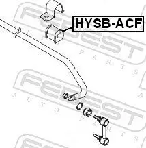 Lagerung, Stabilisator FEBEST HYSB-ACF Bild Lagerung, Stabilisator FEBEST HYSB-ACF