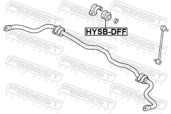 Lagerung, Stabilisator hinten FEBEST HYSB-DFF Bild Lagerung, Stabilisator hinten FEBEST HYSB-DFF