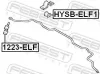 Lagerung, Stabilisator FEBEST HYSB-ELF1 Bild Lagerung, Stabilisator FEBEST HYSB-ELF1