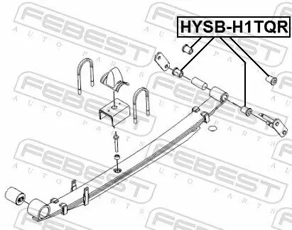 Lagerbuchse, Blattfeder FEBEST HYSB-H1TQR Bild Lagerbuchse, Blattfeder FEBEST HYSB-H1TQR