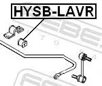 Lagerung, Stabilisator Hinterachse FEBEST HYSB-LAVR Bild Lagerung, Stabilisator Hinterachse FEBEST HYSB-LAVR