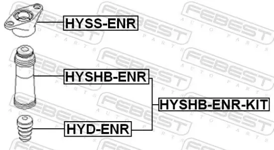 Staubschutzsatz, Stoßdämpfer Hinterachse FEBEST HYSHB-ENR-KIT Bild Staubschutzsatz, Stoßdämpfer Hinterachse FEBEST HYSHB-ENR-KIT