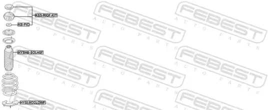Federteller unten FEBEST HYSI-ACCLOWF Bild Federteller unten FEBEST HYSI-ACCLOWF