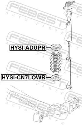 Federteller Hinterachse oben FEBEST HYSI-ADUPR Bild Federteller Hinterachse oben FEBEST HYSI-ADUPR