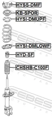 Federteller Vorderachse unten FEBEST HYSI-DMLOWF Bild Federteller Vorderachse unten FEBEST HYSI-DMLOWF