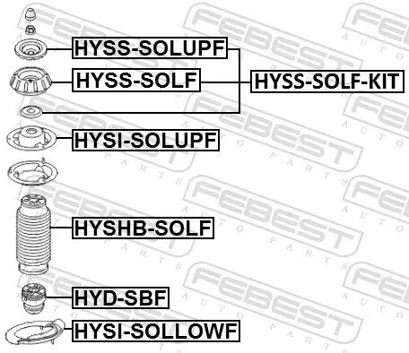 Federteller oben FEBEST HYSI-SOLUPF Bild Federteller oben FEBEST HYSI-SOLUPF