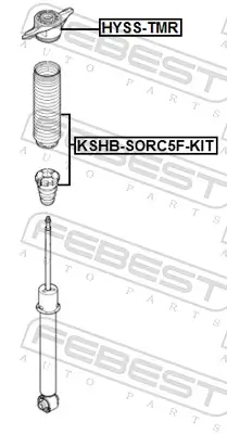 Federbeinstützlager Hinterachse FEBEST HYSS-TMR Bild Federbeinstützlager Hinterachse FEBEST HYSS-TMR
