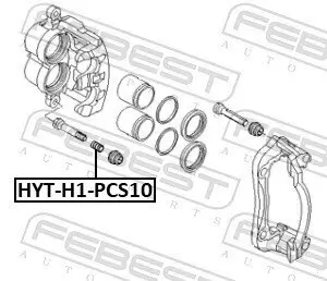 Zubehörsatz, Bremssattel Vorderachse FEBEST HYT-H1-PCS10 Bild Zubehörsatz, Bremssattel Vorderachse FEBEST HYT-H1-PCS10