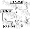 Lagerung, Lenker Vorderachse unten außen FEBEST KAB-006 Bild Lagerung, Lenker Vorderachse unten außen FEBEST KAB-006