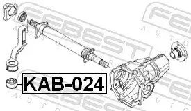 Lagerung, Differential FEBEST KAB-024 Bild Lagerung, Differential FEBEST KAB-024