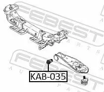 Lagerung, Lenker Vorderachse innen FEBEST KAB-035 Bild Lagerung, Lenker Vorderachse innen FEBEST KAB-035