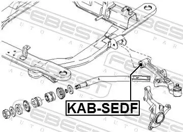 Lagerung, Lenker Vorderachse unten FEBEST KAB-SEDF Bild Lagerung, Lenker Vorderachse unten FEBEST KAB-SEDF